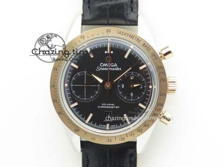 0419 Durable Speedmaster Professional SS OMF Best Edition Black Dial on SS Bracelet Manual Winding Chrono Movement 7995